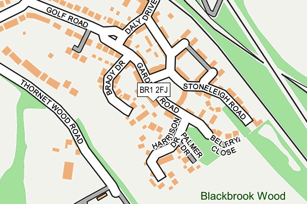 BR1 2FJ map - OS OpenMap – Local (Ordnance Survey)