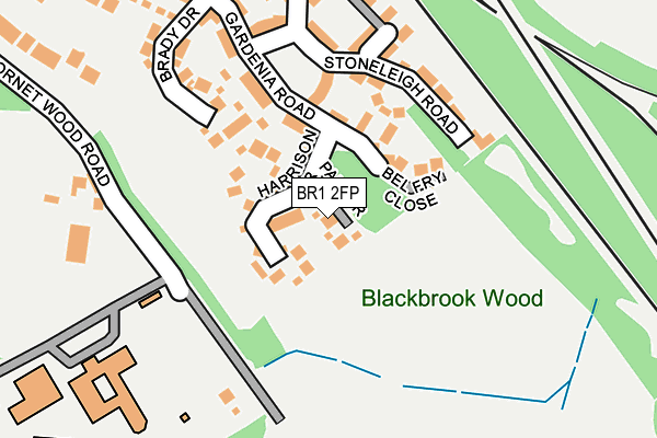 BR1 2FP map - OS OpenMap – Local (Ordnance Survey)