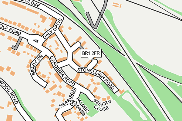 BR1 2FR map - OS OpenMap – Local (Ordnance Survey)