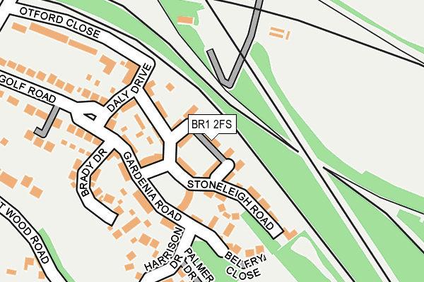 BR1 2FS map - OS OpenMap – Local (Ordnance Survey)