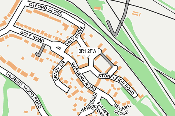 BR1 2FW map - OS OpenMap – Local (Ordnance Survey)