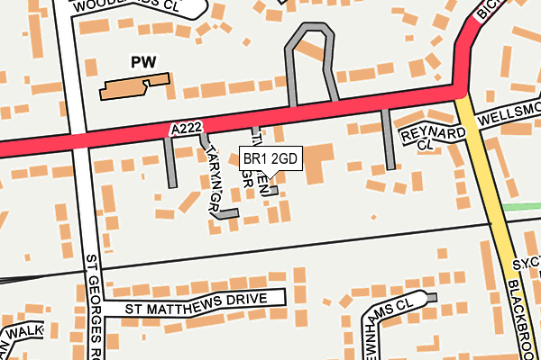 BR1 2GD map - OS OpenMap – Local (Ordnance Survey)