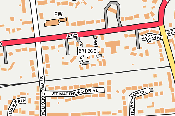 BR1 2GE map - OS OpenMap – Local (Ordnance Survey)