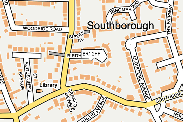 BR1 2HF map - OS OpenMap – Local (Ordnance Survey)