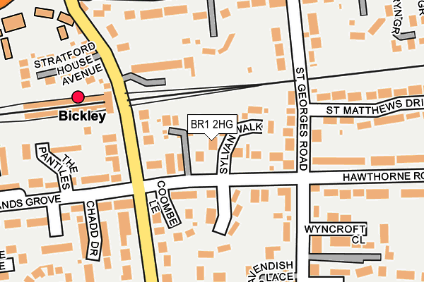 BR1 2HG map - OS OpenMap – Local (Ordnance Survey)