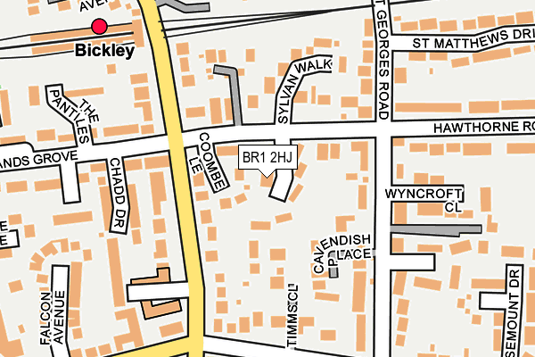 BR1 2HJ map - OS OpenMap – Local (Ordnance Survey)