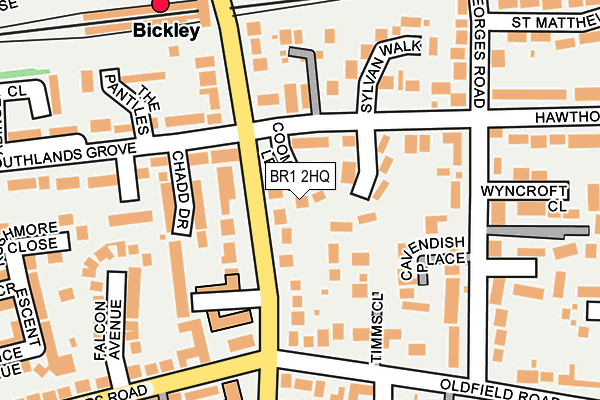 BR1 2HQ map - OS OpenMap – Local (Ordnance Survey)