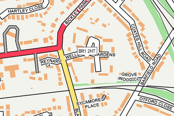BR1 2HT map - OS OpenMap – Local (Ordnance Survey)
