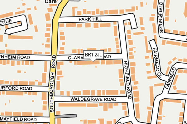 BR1 2JL map - OS OpenMap – Local (Ordnance Survey)