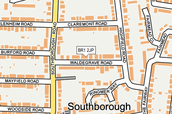 BR1 2JP map - OS OpenMap – Local (Ordnance Survey)