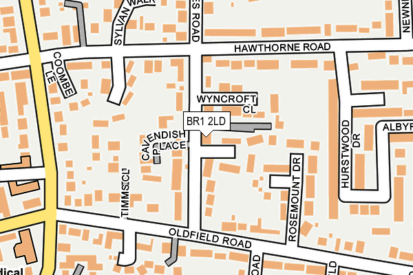 BR1 2LD map - OS OpenMap – Local (Ordnance Survey)