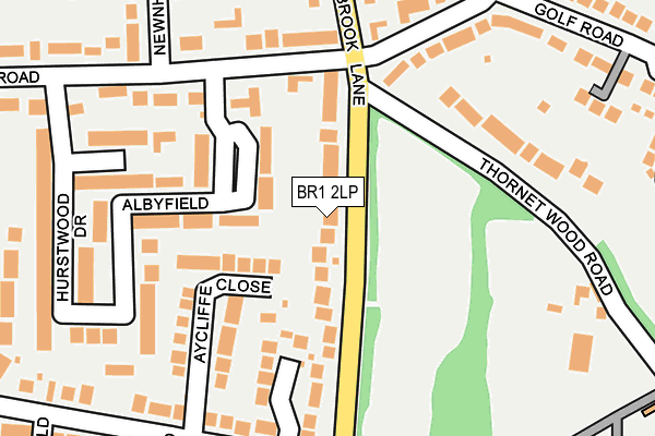 BR1 2LP map - OS OpenMap – Local (Ordnance Survey)