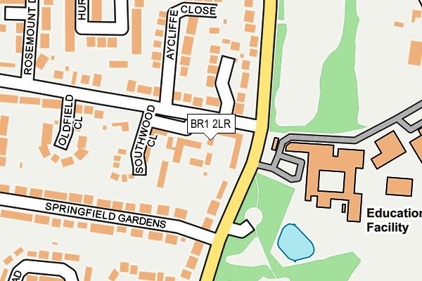 BR1 2LR map - OS OpenMap – Local (Ordnance Survey)