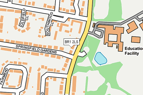 BR1 2LS map - OS OpenMap – Local (Ordnance Survey)