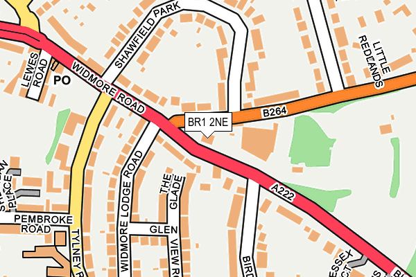 BR1 2NE map - OS OpenMap – Local (Ordnance Survey)