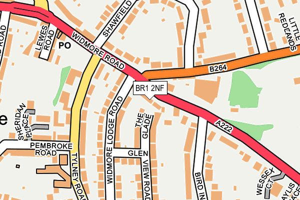 BR1 2NF map - OS OpenMap – Local (Ordnance Survey)