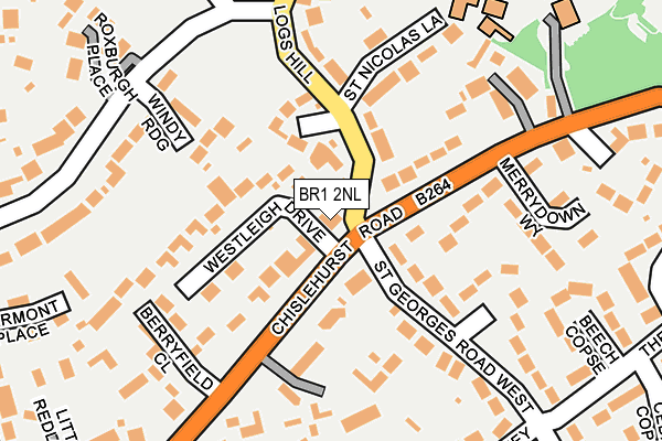 BR1 2NL map - OS OpenMap – Local (Ordnance Survey)
