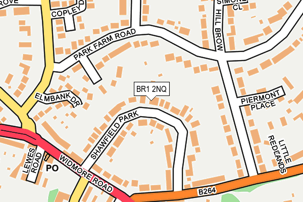 BR1 2NQ map - OS OpenMap – Local (Ordnance Survey)