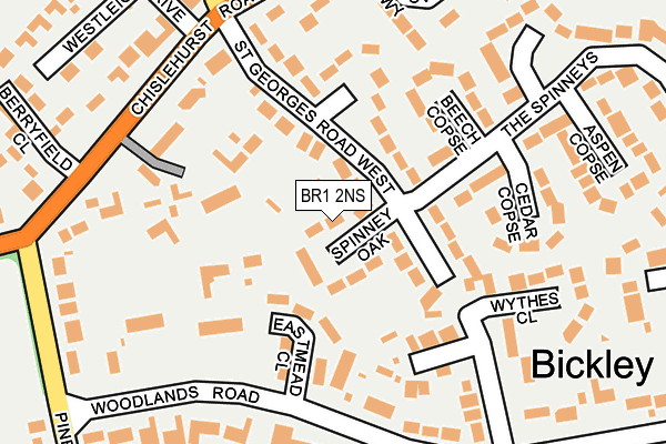 BR1 2NS map - OS OpenMap – Local (Ordnance Survey)