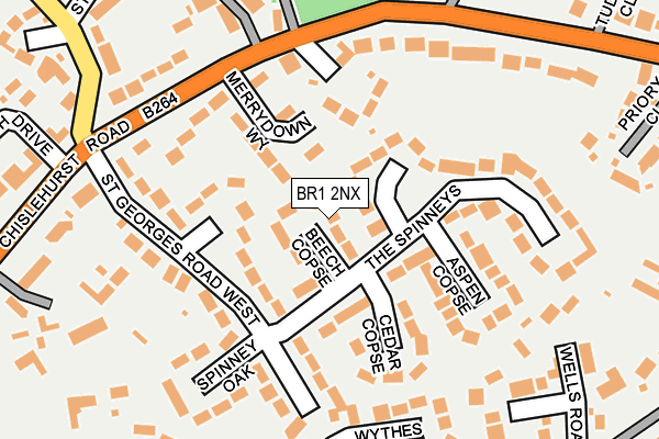 BR1 2NX map - OS OpenMap – Local (Ordnance Survey)