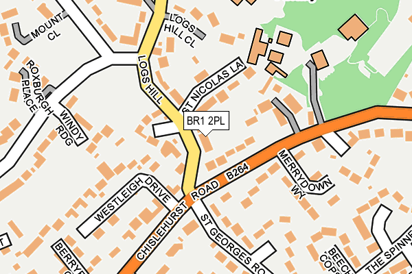 BR1 2PL map - OS OpenMap – Local (Ordnance Survey)