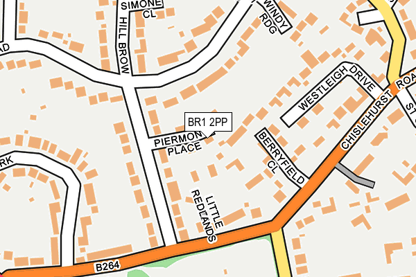 BR1 2PP map - OS OpenMap – Local (Ordnance Survey)