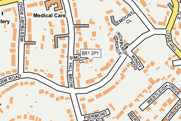 BR1 2PY map - OS OpenMap – Local (Ordnance Survey)