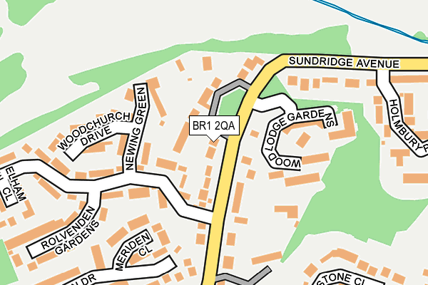BR1 2QA map - OS OpenMap – Local (Ordnance Survey)