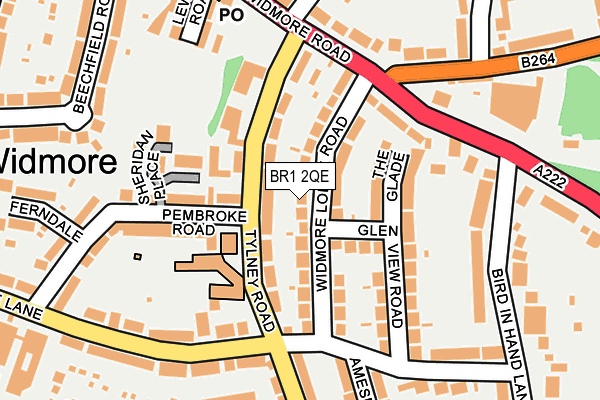 BR1 2QE map - OS OpenMap – Local (Ordnance Survey)