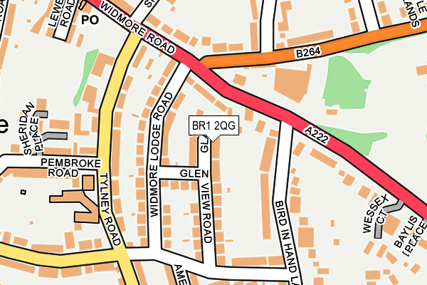 BR1 2QG map - OS OpenMap – Local (Ordnance Survey)