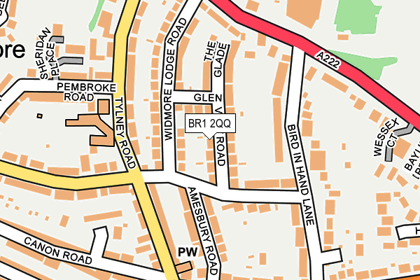BR1 2QQ map - OS OpenMap – Local (Ordnance Survey)
