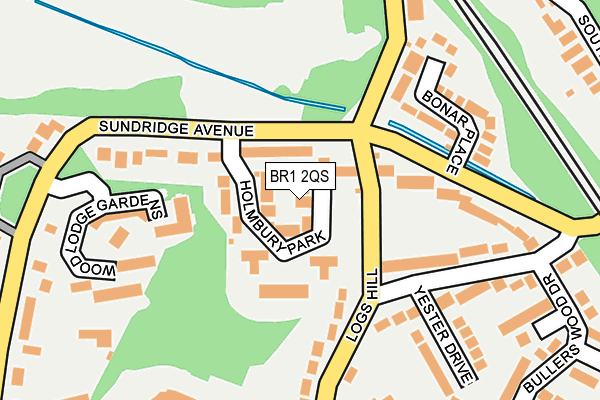 BR1 2QS map - OS OpenMap – Local (Ordnance Survey)