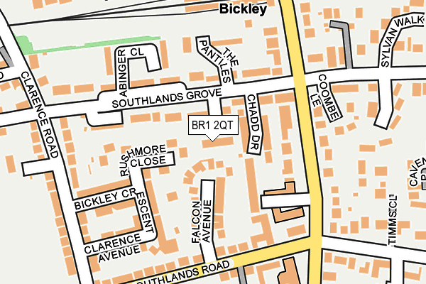 BR1 2QT map - OS OpenMap – Local (Ordnance Survey)