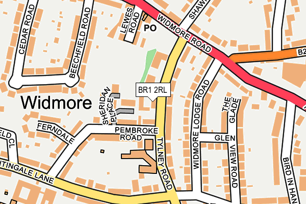 Map of ORPIN (FOREST HILL) LIMITED at local scale