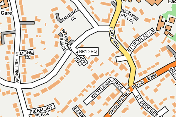BR1 2RQ map - OS OpenMap – Local (Ordnance Survey)