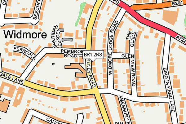 BR1 2RS map - OS OpenMap – Local (Ordnance Survey)