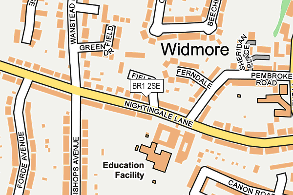 BR1 2SE map - OS OpenMap – Local (Ordnance Survey)