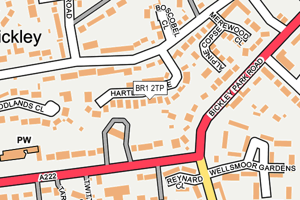 BR1 2TP map - OS OpenMap – Local (Ordnance Survey)