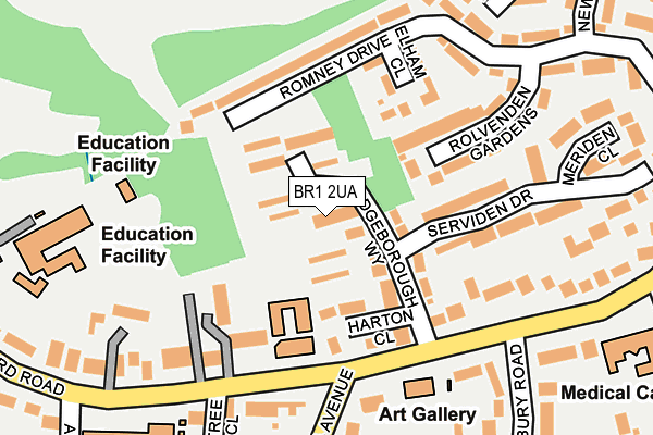 BR1 2UA map - OS OpenMap – Local (Ordnance Survey)