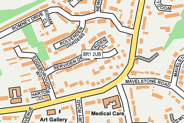 BR1 2UB map - OS OpenMap – Local (Ordnance Survey)