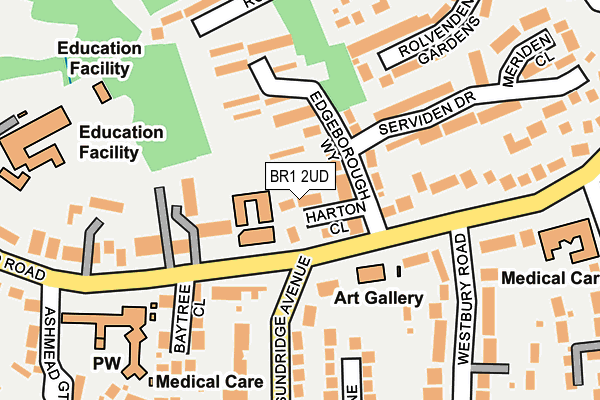 BR1 2UD map - OS OpenMap – Local (Ordnance Survey)