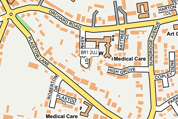 BR1 2UJ map - OS OpenMap – Local (Ordnance Survey)