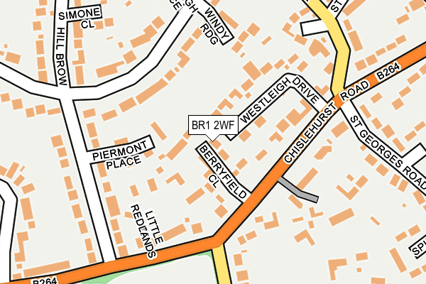 BR1 2WF map - OS OpenMap – Local (Ordnance Survey)