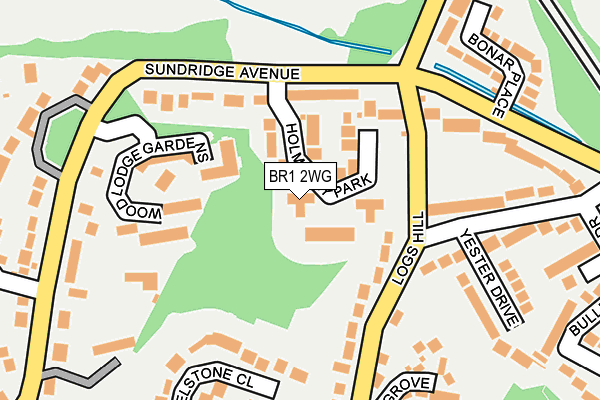 BR1 2WG map - OS OpenMap – Local (Ordnance Survey)