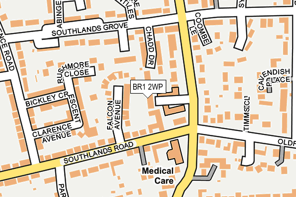 BR1 2WP map - OS OpenMap – Local (Ordnance Survey)