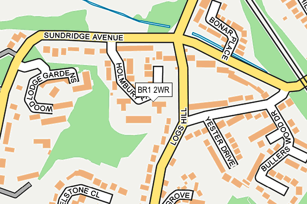 BR1 2WR map - OS OpenMap – Local (Ordnance Survey)