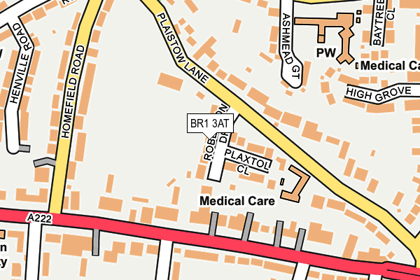 BR1 3AT map - OS OpenMap – Local (Ordnance Survey)