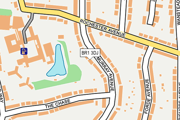 BR1 3DJ map - OS OpenMap – Local (Ordnance Survey)