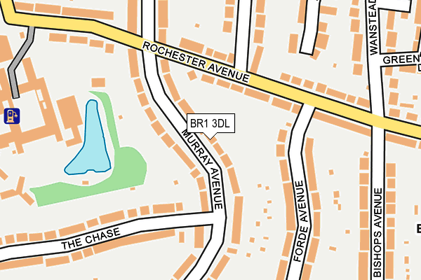 BR1 3DL map - OS OpenMap – Local (Ordnance Survey)