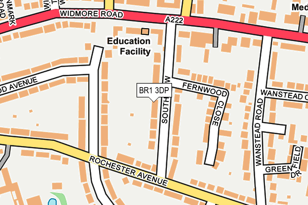 BR1 3DP map - OS OpenMap – Local (Ordnance Survey)